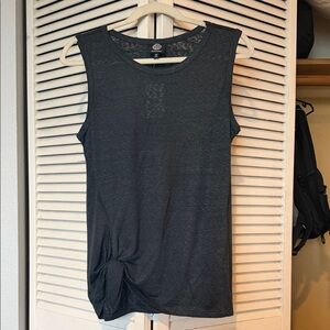 Bobeau Charcoal Sleeveless Tank Top